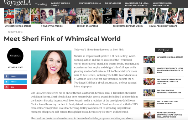 Sheri Fink of Whimsical World - One of LA's Most Inspiring Stories