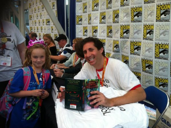 Derek Taylor Kent signing Scary School at San Diego Comic-Con
