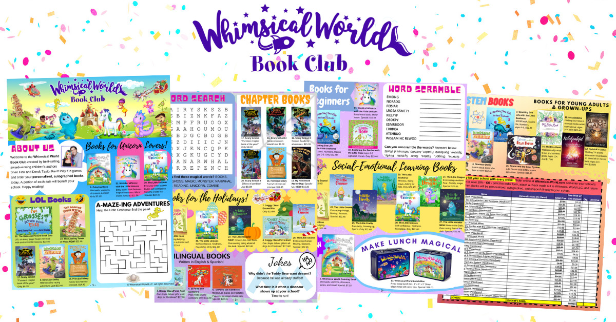 Whimsical World Book Club by Children's Authors Sheri Fink and Derek Taylor Kent