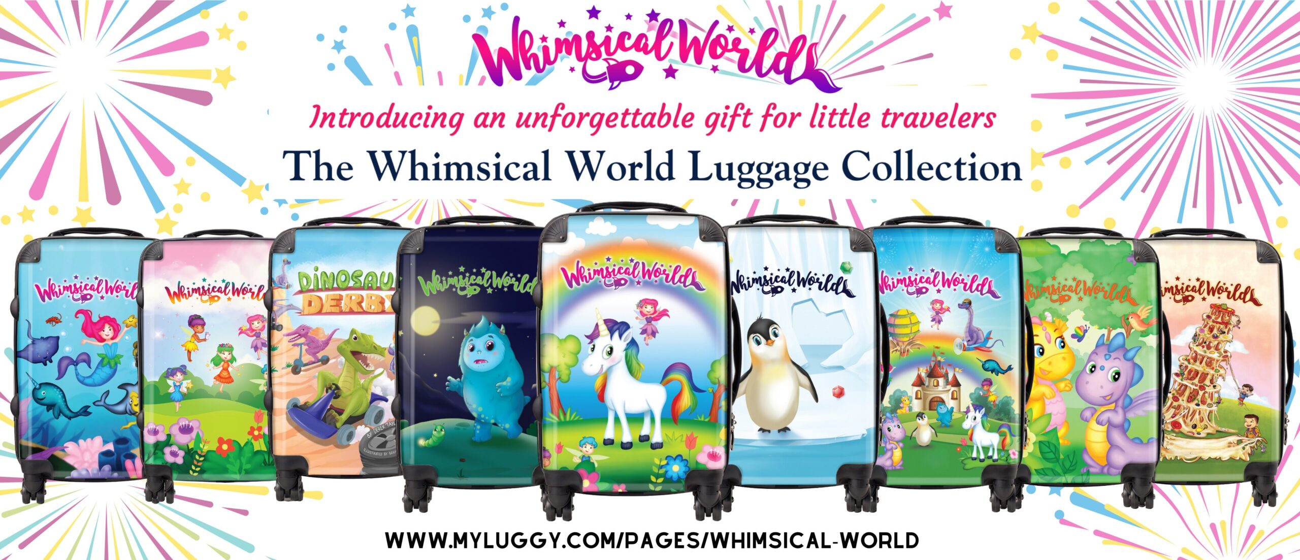 Whimsical World Luggage Collection Now Available